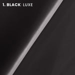 --Black LUXE Leather | Italy Napa Smooth Grain Leather