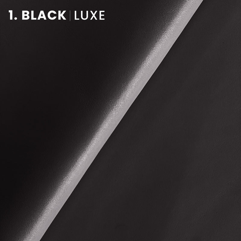 --Black LUXE Leather | Italy Napa Smooth Grain Leather