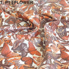 flower printed lambskins butterfly 