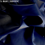 blue sophistic lamb skin leather hide soft to the touch