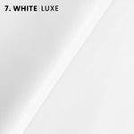 --White LUXE Leather | Italian Napa Smooth Grain Leather | In-Stock