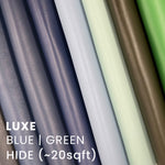 --White LUXE Leather | Italian Napa Smooth Grain Leather | In-Stock