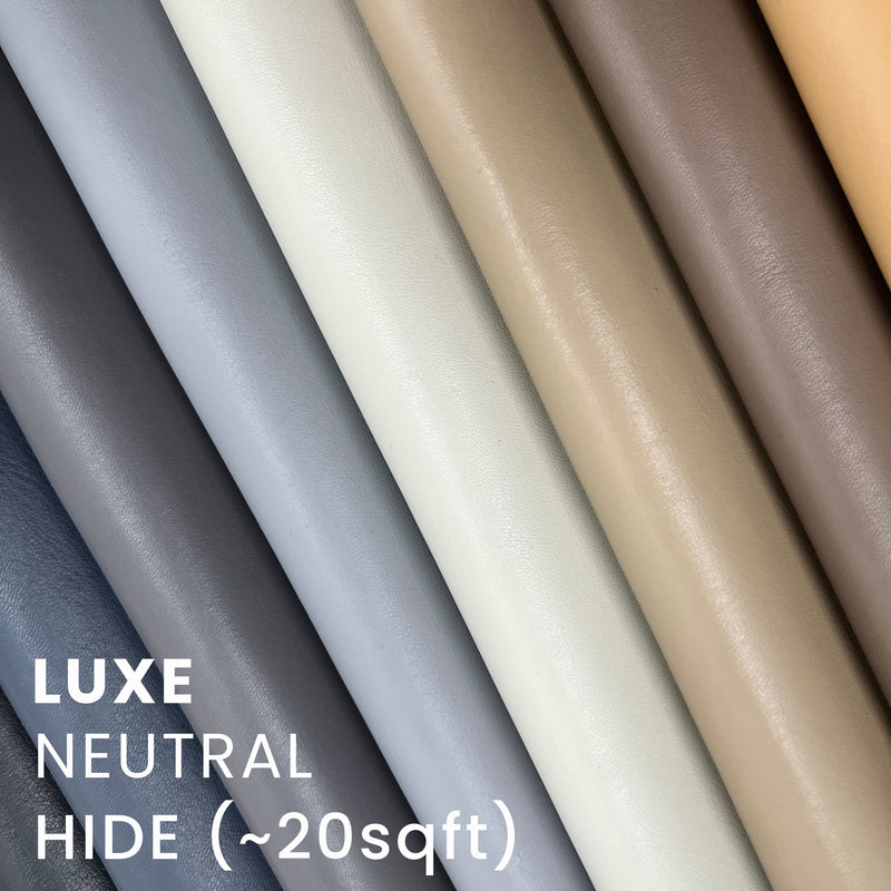 --Off White LUXE Leather | Italian Napa Smooth Grain Leather | In-Stock (NEW)