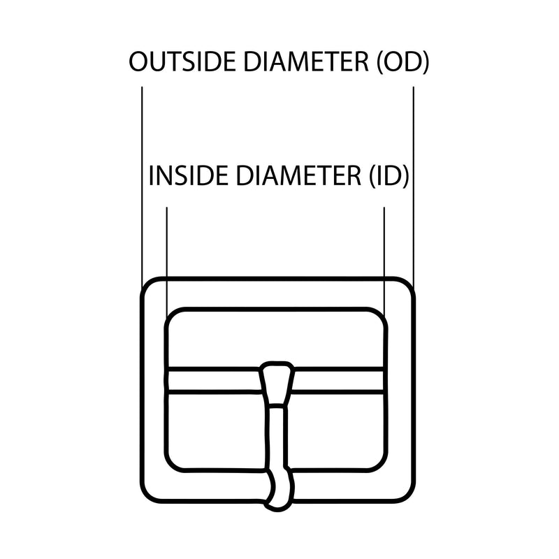 Roller Buckle | Shiny Nickel 30mm