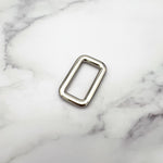 Rectangular Ring | Shiny Nickel 30mm ID