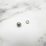 11mm Bag hardware Foot Stud front nickel 